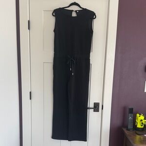 Black Sleeveless Jumpsuit